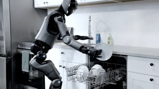 ai robot washes dishes
